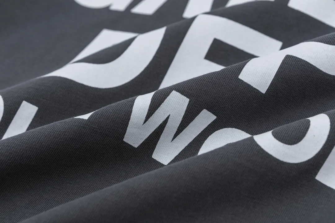 Model D126 Gallery dept European and American trendy brand washed printed T-shirt, same style for men and women, after washing and shaping, it does not change shape and does not pill, green, iron gray, S to XL, P106